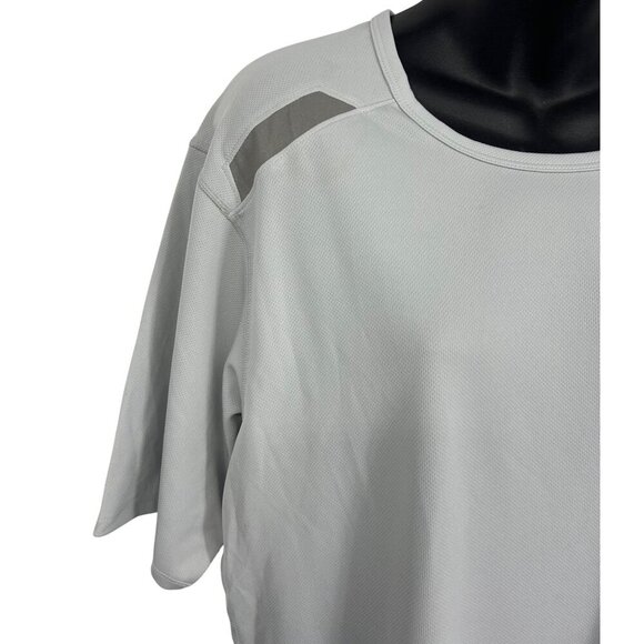 Nike Dri-Fit Mens Running Shirt Large Light Gray Athletic Tee Short Sleeve New - Picture 4 of 9